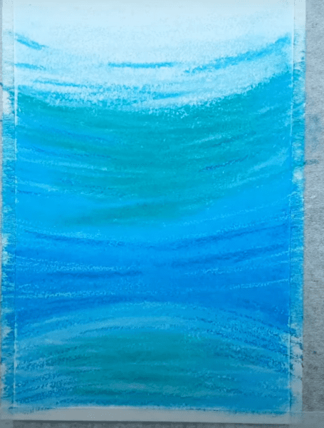 Tạo độ bóng cho nước bằng màu xạnh đậm