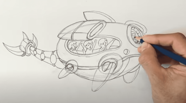 Vẽ khách du lịch