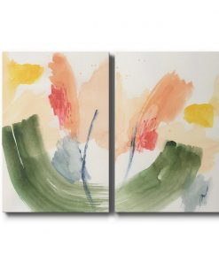 Tranh trừu tượng xanh lá TT3603