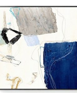 Tranh trừu tượng xanh coban TT3606