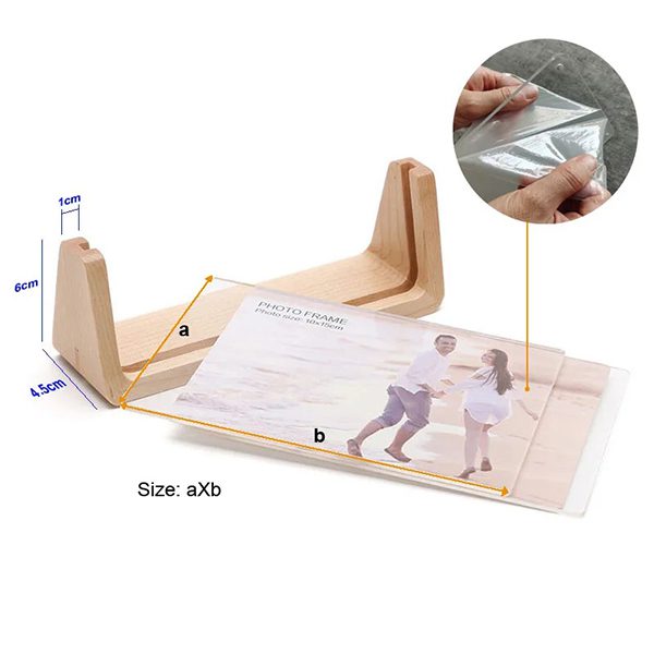 kích thước khung tranh gỗ để bàn nhỏ gọn phù hợp với bàn làm việc