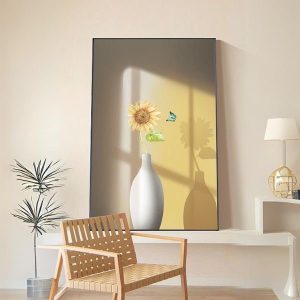 Tranh bình hoa hướng dương nghệ thuật OP27293950