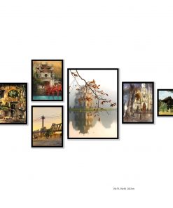 Bộ 6 tranh hà nội độc đáo TT3537