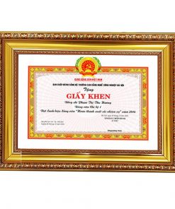 Khung bằng khen chất lượng cao 199 vàng