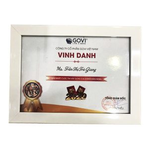 Khung bằng khen f3 trắng trơn giá rẻ