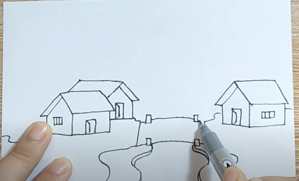 Mẹo vẽ tranh phong cảnh quê hương cực kì dễ dàng cho người mới bắt đầu. 9 hình ảnh đầu cầu còn lại