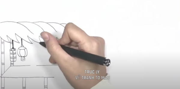 Thử học các cách vẽ tranh đi chợ ngày tết vô cùng đơn giản dành cho các bạn học sinh. 4 hình ảnh bánh chưng và lồng đèn