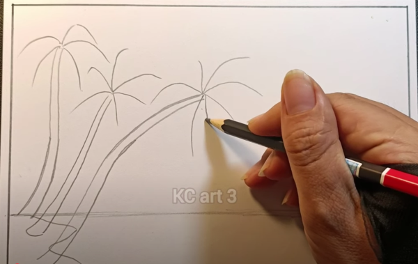 Hướng dẫn vẽ tranh phong cảnh thiên nhiên cực đẹp mà đơn giản dành cho các bạn học sinh. 6 hình ảnh gân lá