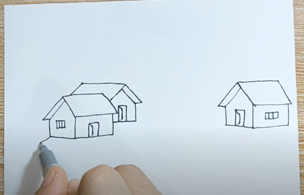 Mẹo vẽ tranh phong cảnh quê hương cực kì dễ dàng cho người mới bắt đầu. 6 hình ảnh ngôi nhà thứ ba