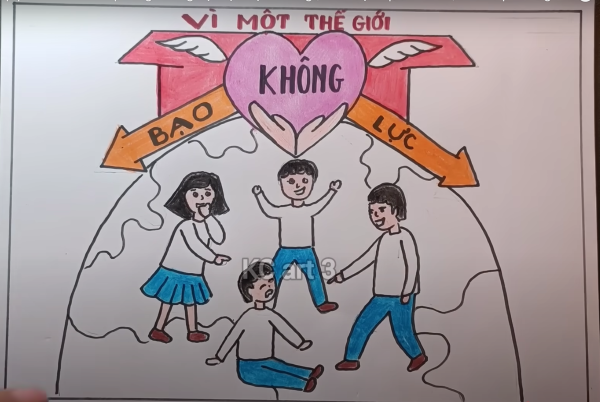 tô màu đồng phục các bạn học sinh