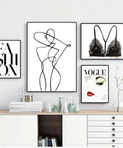 Bộ 4 tranh Fashion cá tính PTR0402