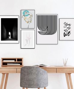 Bộ 5 tranh trừu tượng nghệ thuật PTR0502