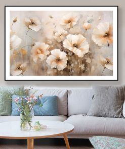 Tranh in sơn dầu hoa Popy PTR0140