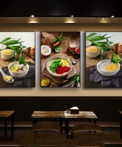 Tranh MÓN CHÈ trang trí quán ăn vặt PTR0322