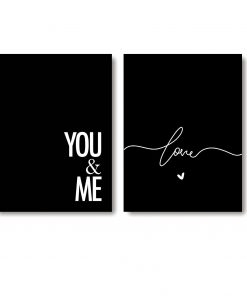 Tranh Đơn Sắc You And Me Love PTR0204