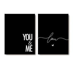 Tranh Đơn Sắc You And Me Love PTR0204