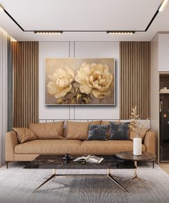 Tranh in sơn dầu hoa mẫu đơn PTR0161