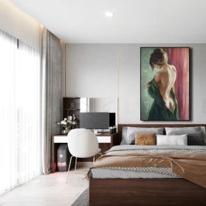 Tranh bán nude cô gái quyển rũ PTR0152