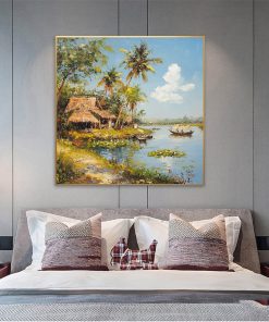 Tranh quê hương trang trí phòng ngủ PTR0163