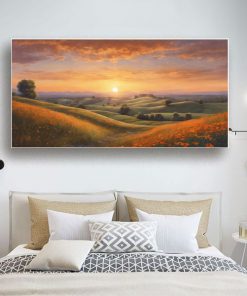 Tranh đồi hoa mặt trời PTR0172