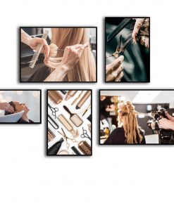Bộ 5 tranh trang trí Salon tóc PTR0505