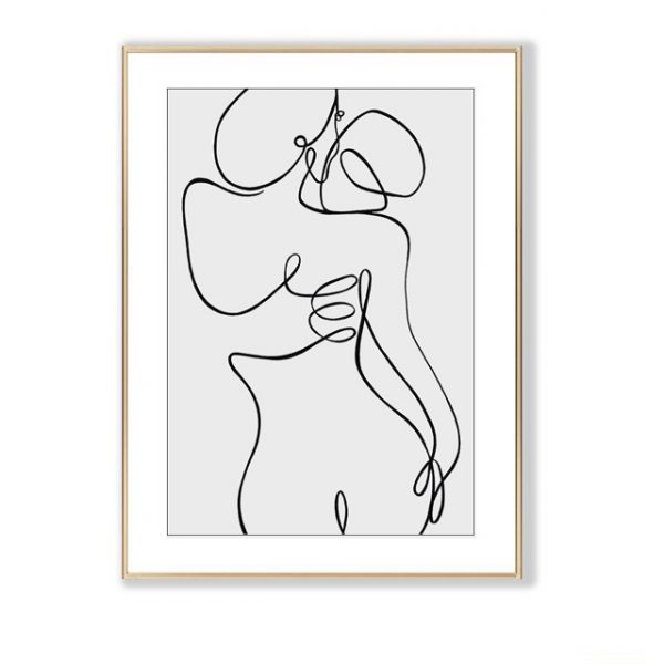 Tranh nude nghệ thuật trang trí phòng ngủ PTR01187