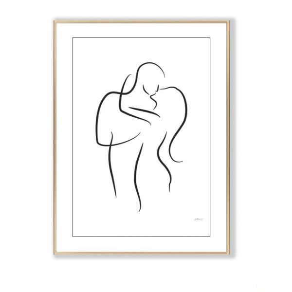 Tranh nude nghệ thuật trang trí phòng ngủ PTR01187