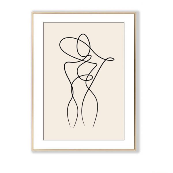 Tranh nude nghệ thuật trang trí phòng ngủ PTR01186