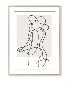 Tranh nude nghệ thuật trang trí phòng ngủ PTR01186