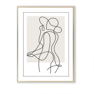 Tranh nude nghệ thuật trang trí phòng ngủ PTR01186