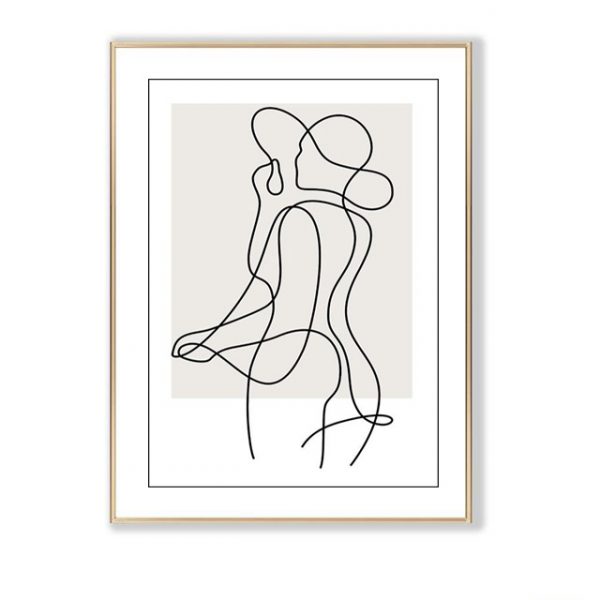 Tranh nude nghệ thuật trang trí phòng ngủ PTR01186