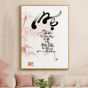tranh mẹ thư pháp TT3612