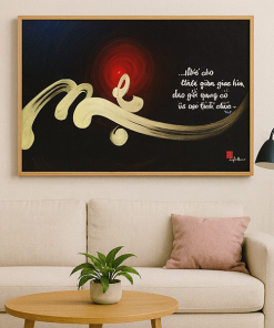 tranh mẹ thư pháp TT3617