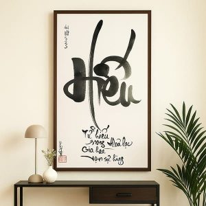 Chữ hiếu thư pháp