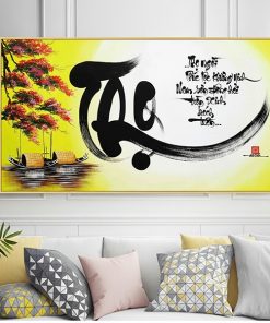 tranh chữ thọ thư pháp TT3668