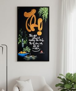 tranh chữ thọ thư pháp TT3673