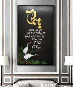 tranh chữ thợ thư pháp TT3674