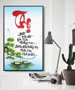 tranh chư thọ thư pháp TT3675