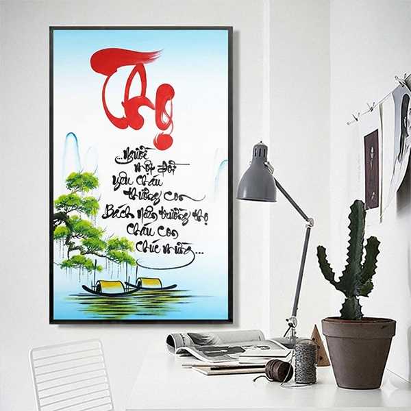 Chữ thọ thư pháp 3 tranh chư thọ thư pháp TT3675