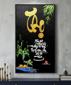 tranh chữ thọ thư pháp TT3676