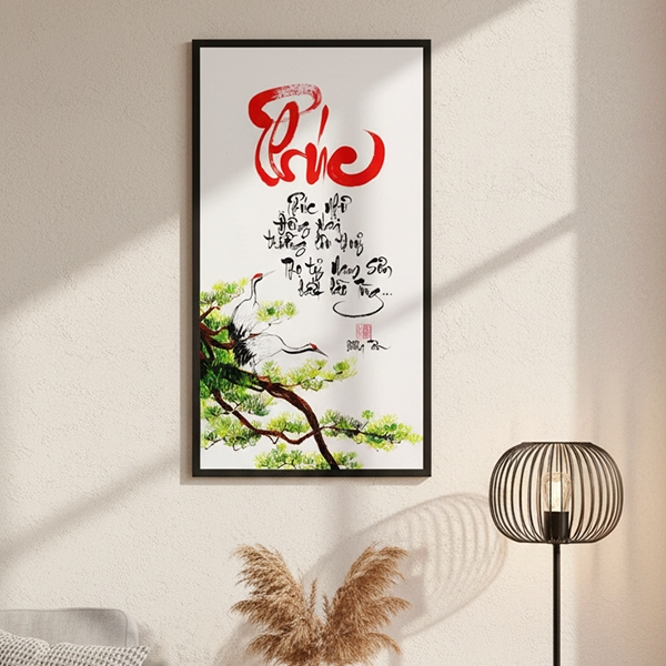 Chữ phúc thư pháp 2 tranh chữ phúc thư pháp TT3684