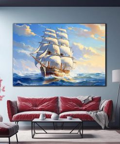 tranh sơn dầu thuận buồm xuôi gió TT3699