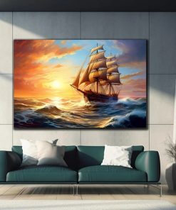 tranh sơn dầu thuận buồm xuôi gió TT3700