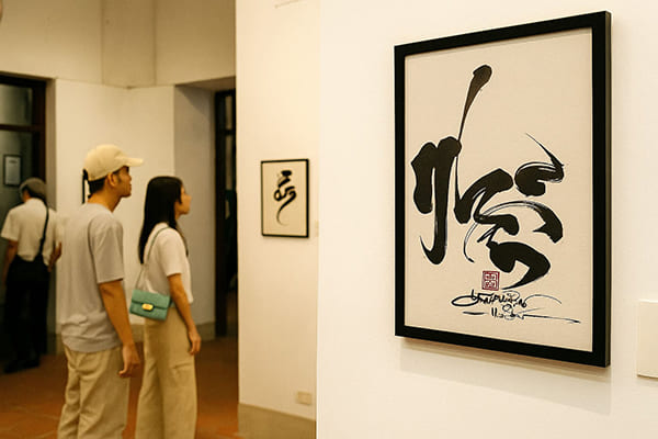 Chữ nhẫn thư pháp 2 chữ nhẫn có lịch sử lâu đời