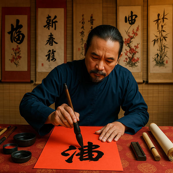 tranh chữ thư pháp nghệ thuật