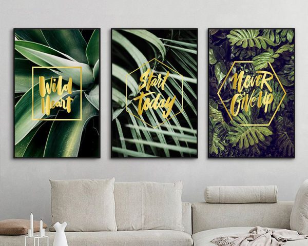 tranh lá cây nghệ thuật